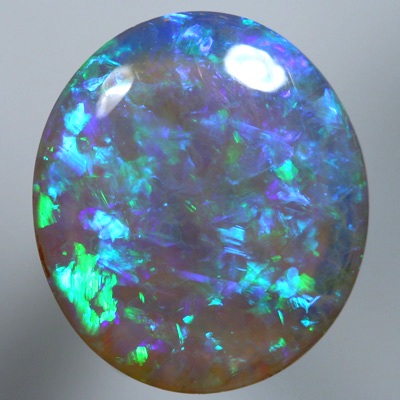 SOLID CRYSTAL OPAL Very bright Flag Harlequin pattern SEE VIDEO